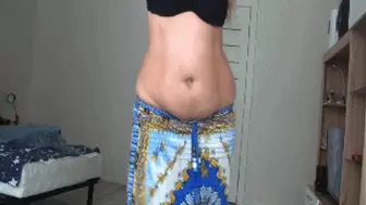 Oriental and beautiful belly dance a