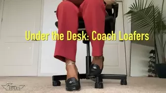 Under the Desk: Coach Loafers