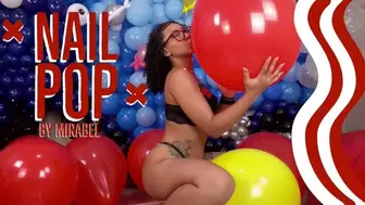 Sexy Nail Pop Red balloons by Maribel - 4K