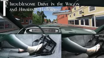 Troublesome Drive in the Wagon and Havaianas Flatforms (mp4 1080p)