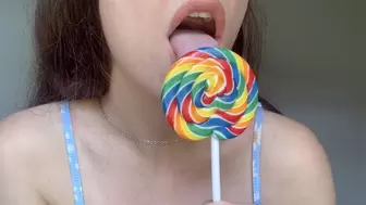 Watch Me Lick My Lollipop - Lollipop Licking & Lollipop Sucking
