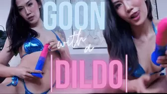 Gooning With A Dildo