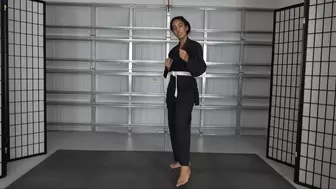 CLAIRE BLACK EARNS HER YELLOW BELT (4K)