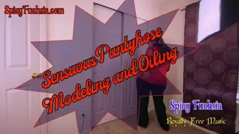Sensuous Pantyhose Modeling and Oiling, mov