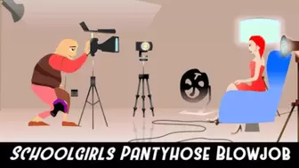 Schoolgirls Pantyhose Blowjob
