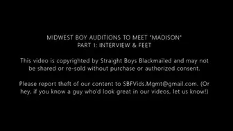 Midwest Boy Auditions to Meet 'Madison: Interview & Feet