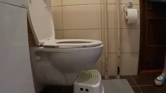 VERY loud toilet shots after tough day