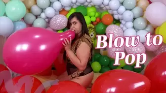 Blow to pop Pink U16" By Mary SW - 4K