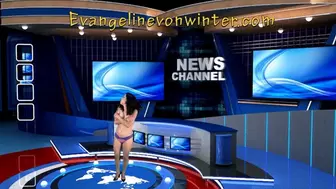 Embarrassed News reporter Made to strip on Live Camera