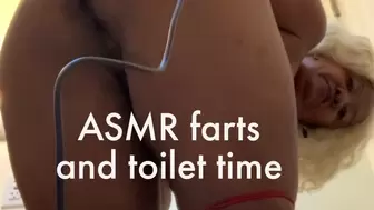 ASMR farts and toilet time ( not showing )