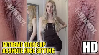 Extreme Close Up Asshole Face Sitting SOFIE SKYE
