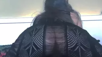 Slow mo booty shaking in summer dress