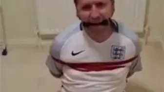 Footballer bound and gagged in room 2