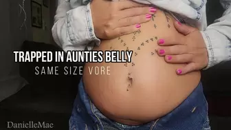 Trapped in Aunties Belly - Same Size Vore