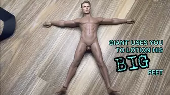 Giant Uses Your Cum To Lotion His Big Feet