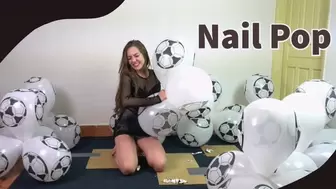 Scarllet Nail Pop Soccer Printed Balloons