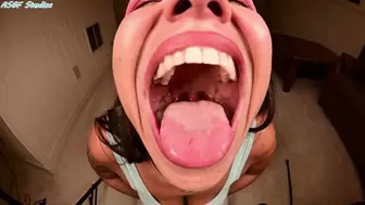 Mia is ready to show your mouth, so deep - MP4