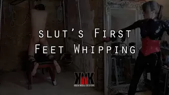 slut's First Feet Whipping