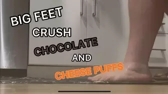 Size 14 Feet Crush Chocolate And Cheese Puffs