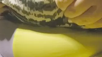 Slow show of fat pussy fingering and anal