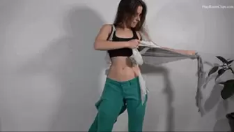 Green Pants and Top Destroyed -mp4