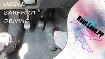 cute & fast driving in uggs and barefoot? | pedalpumping flooring speeding