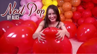 Alice Looner Session: Nail Pop My Red Balloons - 4K