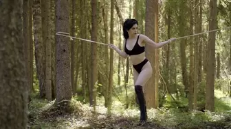 Biceps play and bondage in the woods (1080p)
