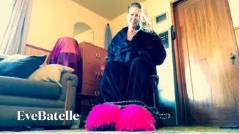 Desperate MILF Spends Birthday Tied To Chair In Slippers