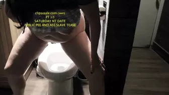 MY ASS IS SO BIG YOU MIGHT NOT BE ABLE TO AFFORD TAKING ME ON A DATE TEASE PEEING AND GETTING INTERRUPTED BY ANOTHER TOILET USER ONCE AGAIN