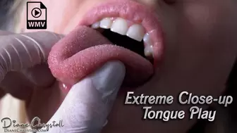 Dentist tongue play in xtreme closeup WMV