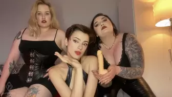 You will jerk off on our commands ft Mistress Karino and Cinder Lady - [720p]
