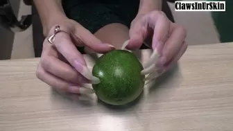 let's scratching that unripe avocado hard