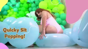 Ruby sit and nail pop 16" balloons - 4K