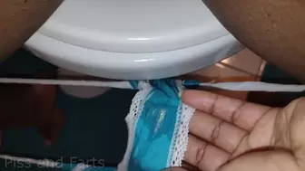 I'm Wearing Blue Thongs! I Pull Them Down To Pee and Fart (WMV)