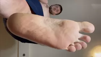 Macro Giant Bare Feet POV