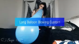 Long Balloon Blowing Custom