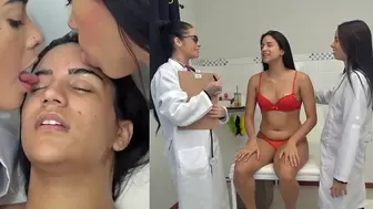 Celeste Has Face Licked By Wet Tongue Doctors HD 1080