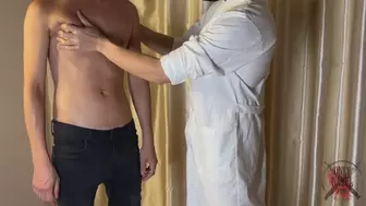 Massage going wrong - Cock in Navel, Jerking and a sea of cum!