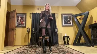 Bullwhipping Before Boot Worship