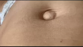 The navel is a very close-up