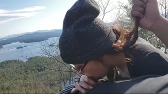 On Top Of the World - Taking His Dick To Heaven With a Blowjob on a Mountain