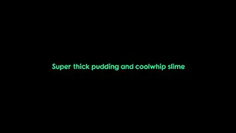 Green pudding sloppy slime
