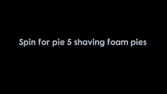 5 sloppy shaving foam pies