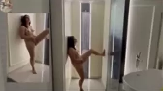 Lexi masturbates in the shower