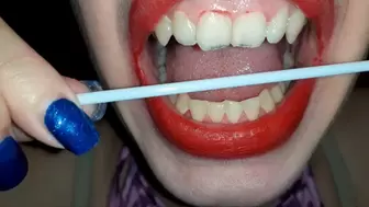 I destroy plastic with my teeth