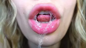 Drool dripping from my tongue 3