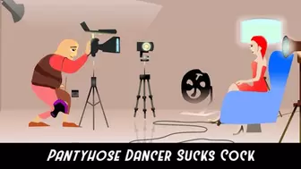 Pantyhose Dance Instructor Blows Cock