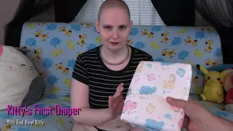 Kitty's First Diaper
