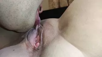 Close up Licked juicy pussy and orgasms